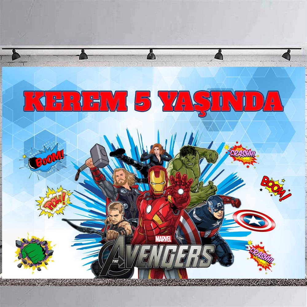 Avengers Temalı Kişiye Özel Afiş