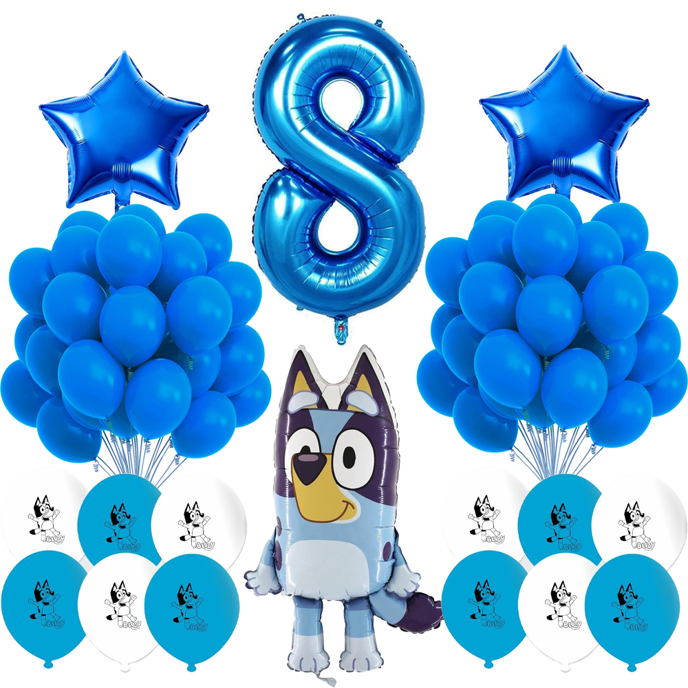 Bluey Temalı Doğum Günü Balon Seti