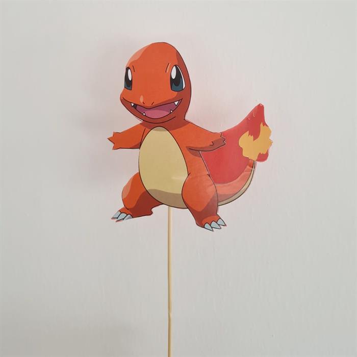 Pokemon Charmender Konseptli Pasta Maket Süsü