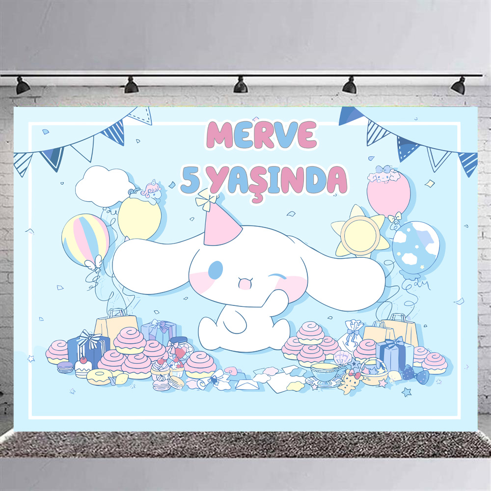 Cinnamoroll Temalı Kişiye Özel Afiş