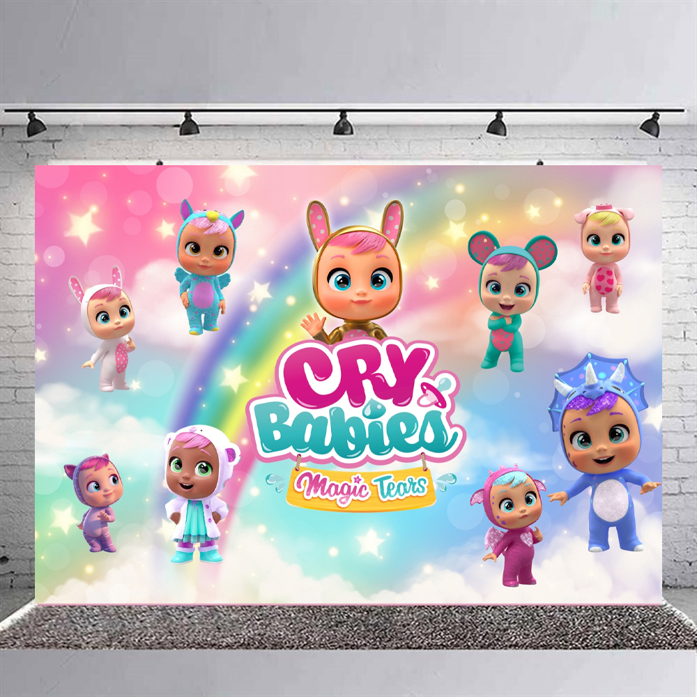 Cry Babies Temalı Doğum Günü Branda Afişi