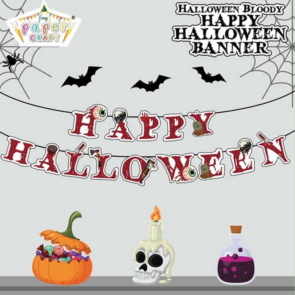 Happy Halloween Özel Kesim Banner