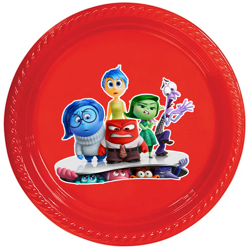 Ters Yüz Inside Out Konseptli Kırmızı Renk Tabak