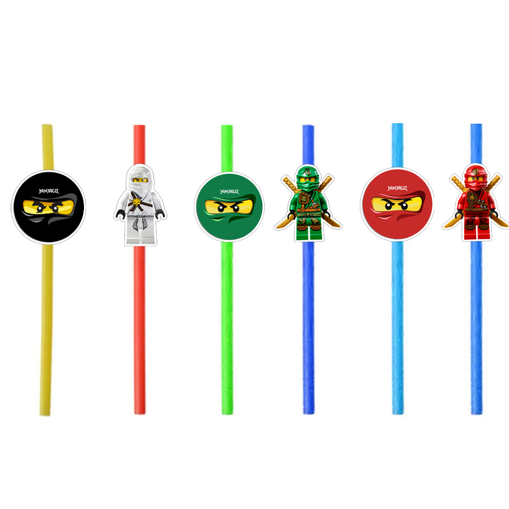 Ninjago Temalı Pipet 6’lı