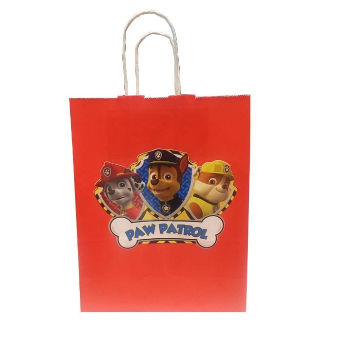 Paw Patrol Temalı Karton Hediye Çantası - 1 Adet