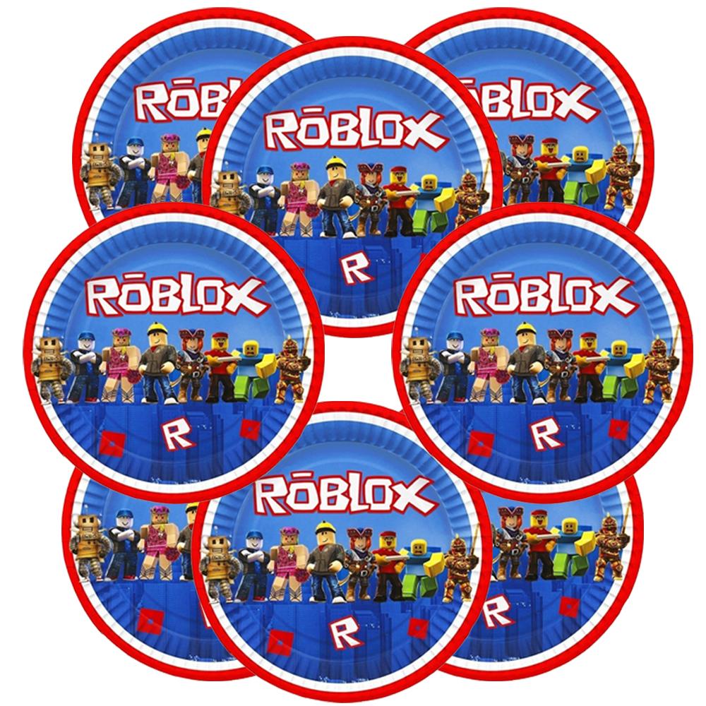 Roblox Konseptli 8 Kişilik Doğum Günü Seti