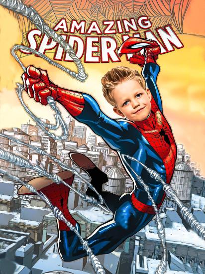Spiderman Temalı Kişiye Özel Poster