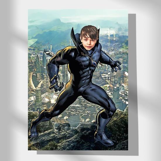 Black Panther Temalı Kişiye Özel Poster