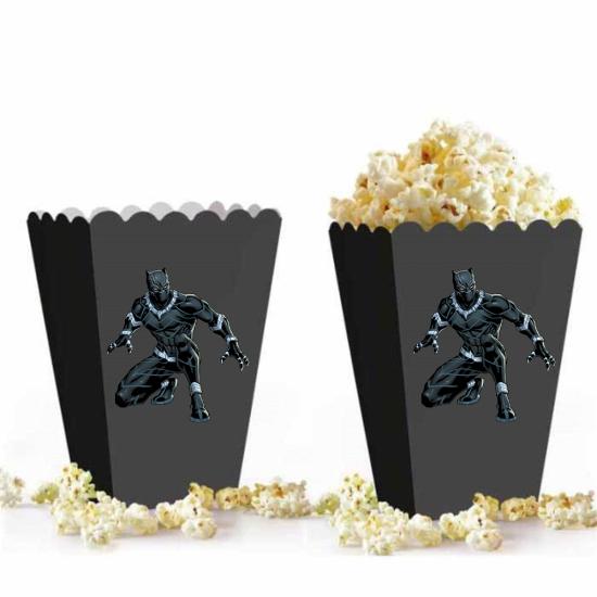 Black Panther Temalı Popcorn Mısır Kutusu 5’li