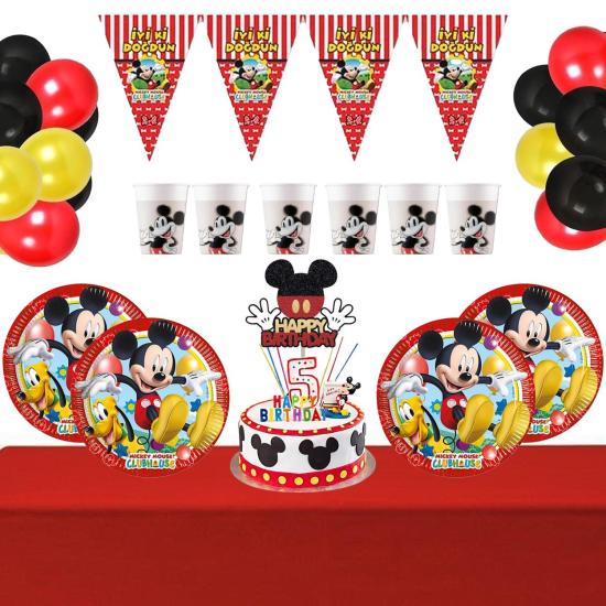 Mickey Mouse Konseptli Doğum Günü Seti 8 Kişilik