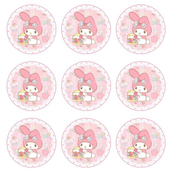 My Melody Temalı Etiket 10 Adet - 5 cm