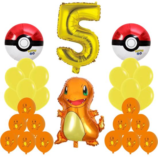 Pokemon Charmander Doğum Günü Balon Seti