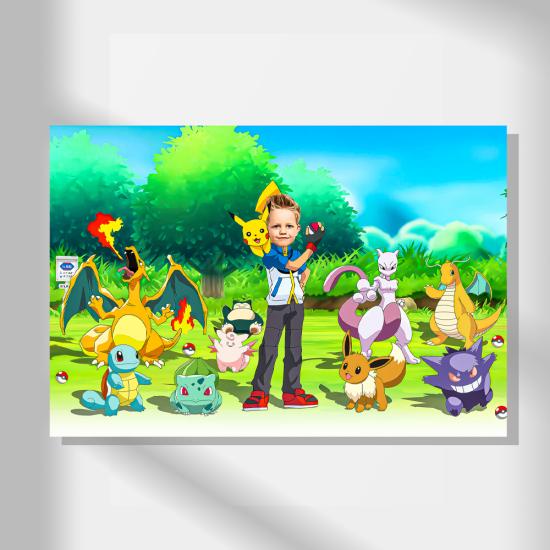 Pokemon Konsepti Kişiye Özel Poster