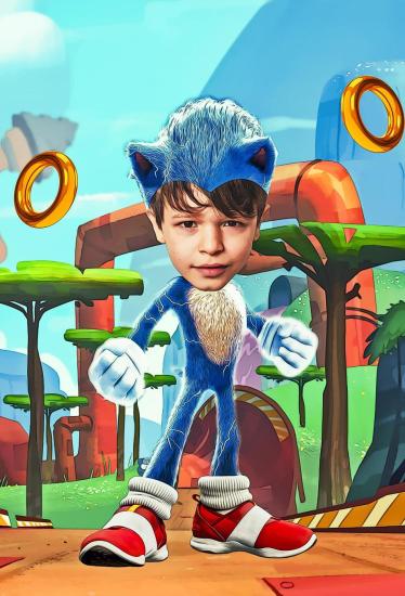 Sonic Konsepti Kişiye Özel Poster