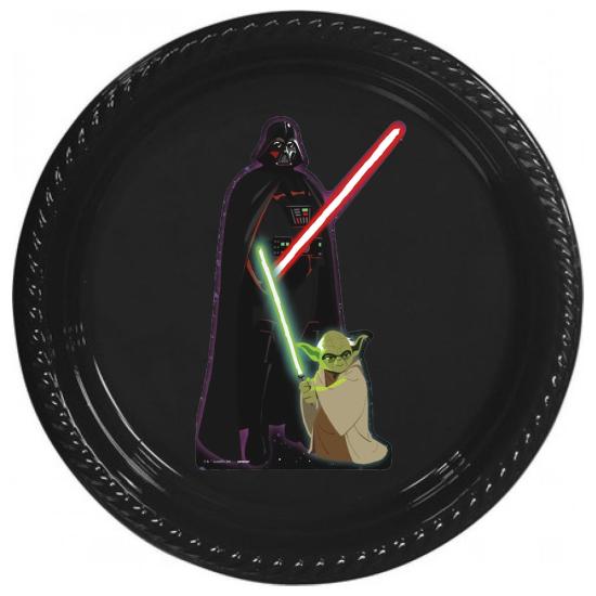 Star Wars Temalı Etiketli Tabak 5’li