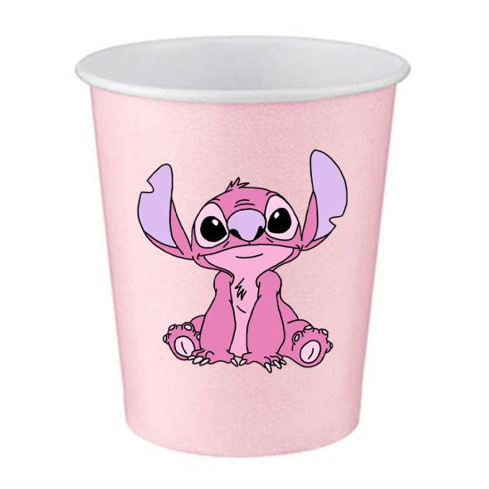 Pembe Stitch Konsepti Bardak 5’li