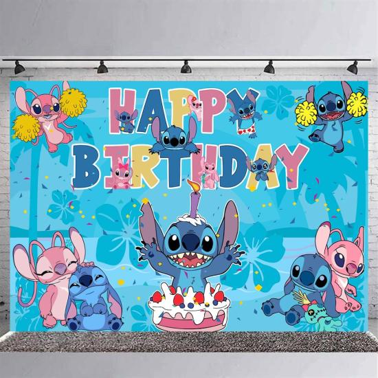 Stitch Temalı Doğum Günü Branda Afişi