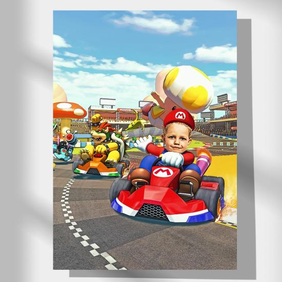 Super Mario Doğum Günü Konsepti Poster