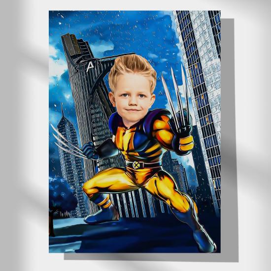 Avengers Wolverine Temalı Doğum Günü Poster