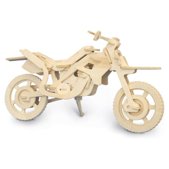 Woodcraft 3D Hediyelik 48 Parça Motor Puzzle 
