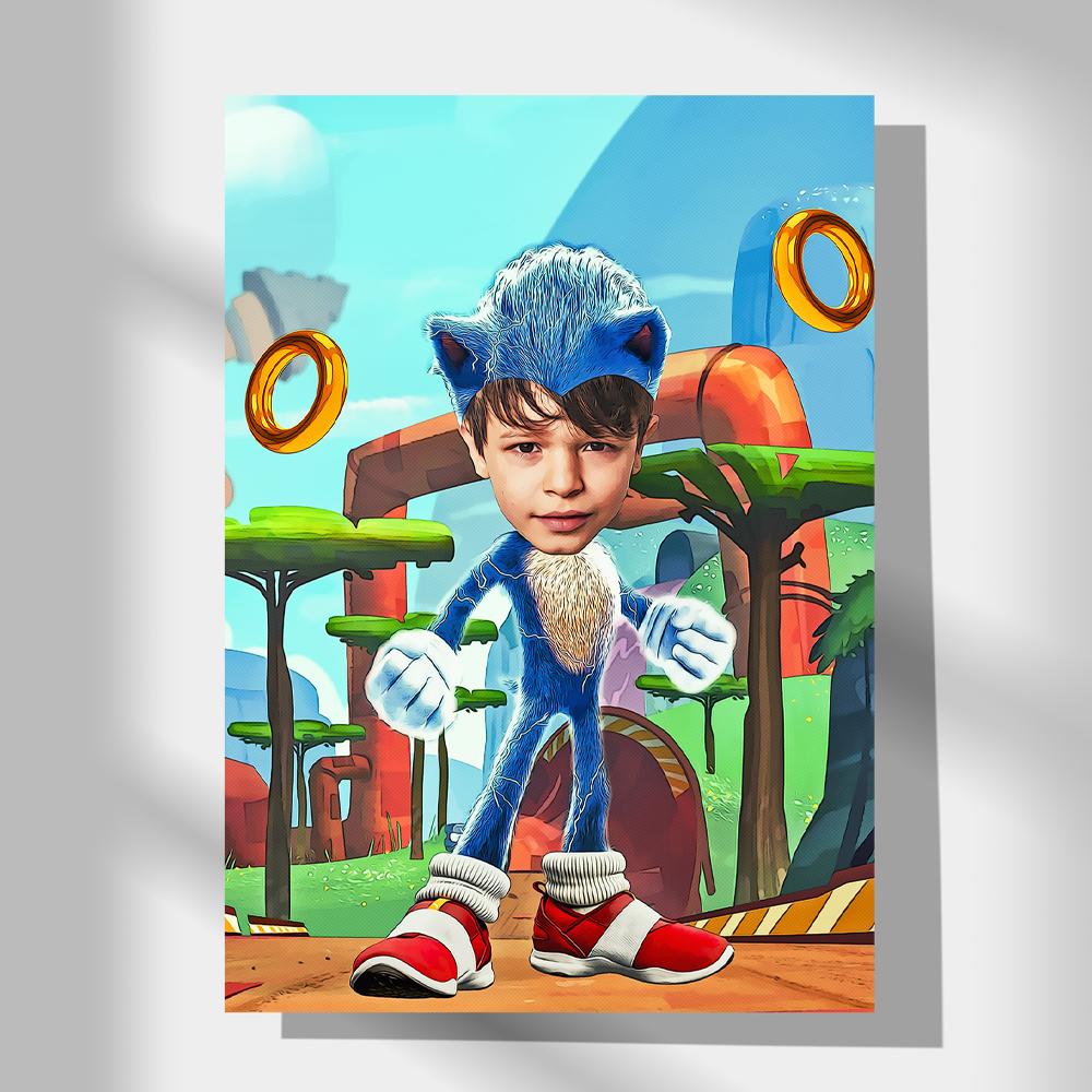 Sonic Konsepti Kişiye Özel Poster