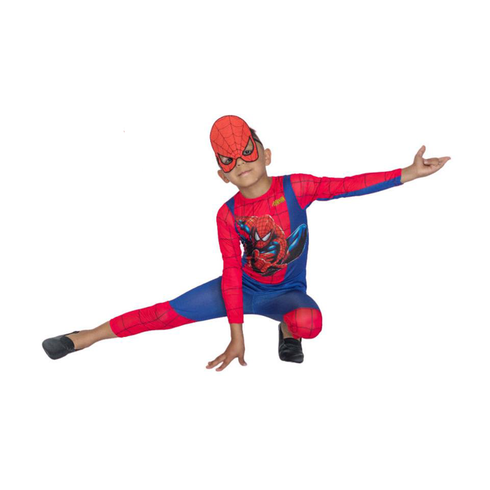 Spiderman Konseptli Maskeli Kostüm