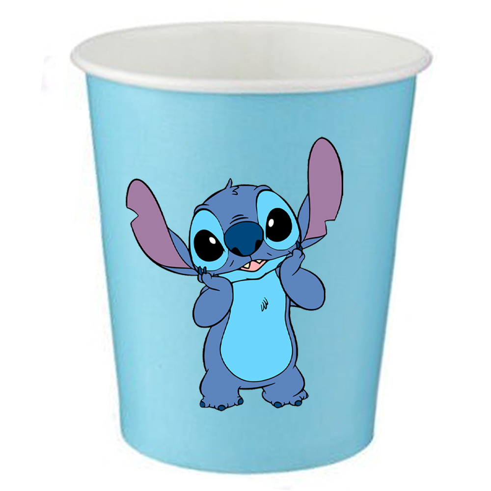 Stitch Temalı Mavi Bardak 5’li