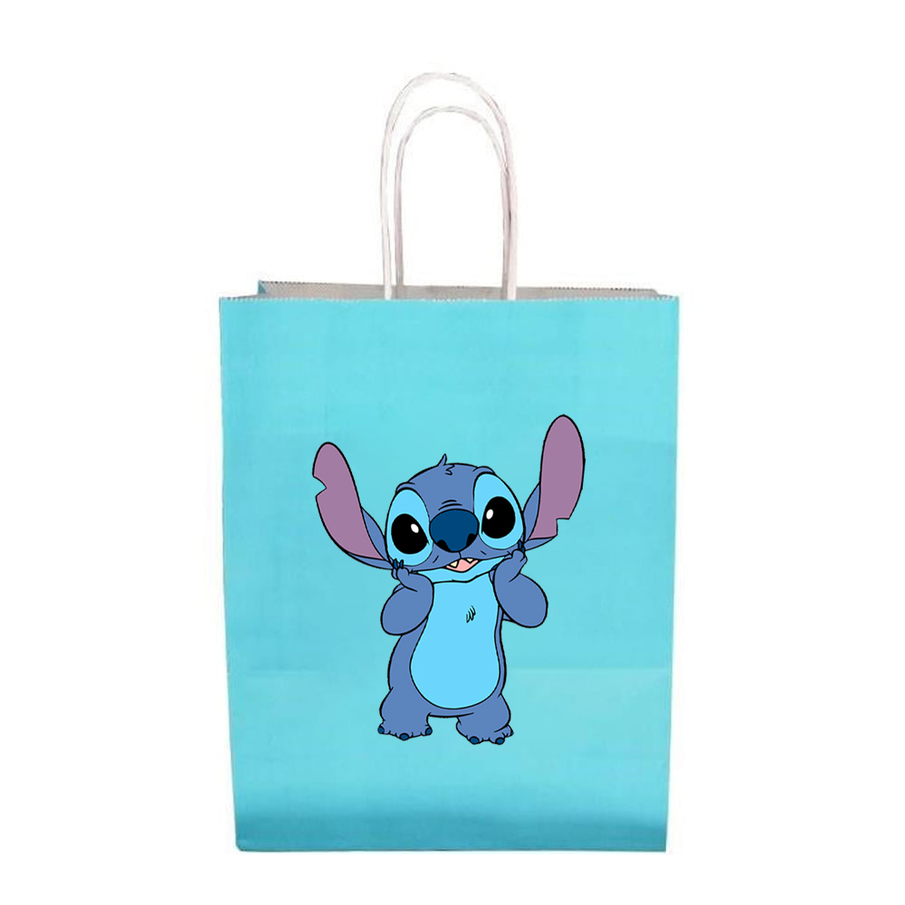 Stitch Temalı Karton Hediye Çanta