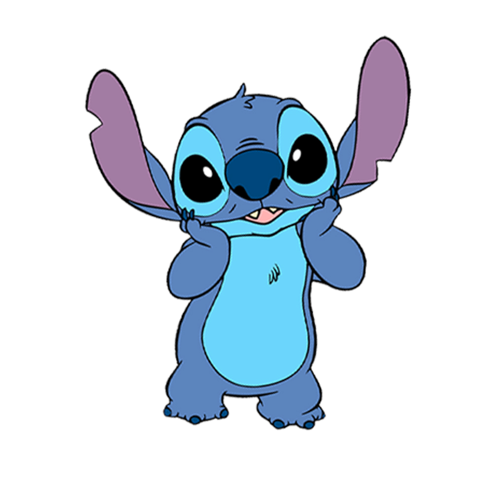 Stitch Temalı Çıkartma 12cm