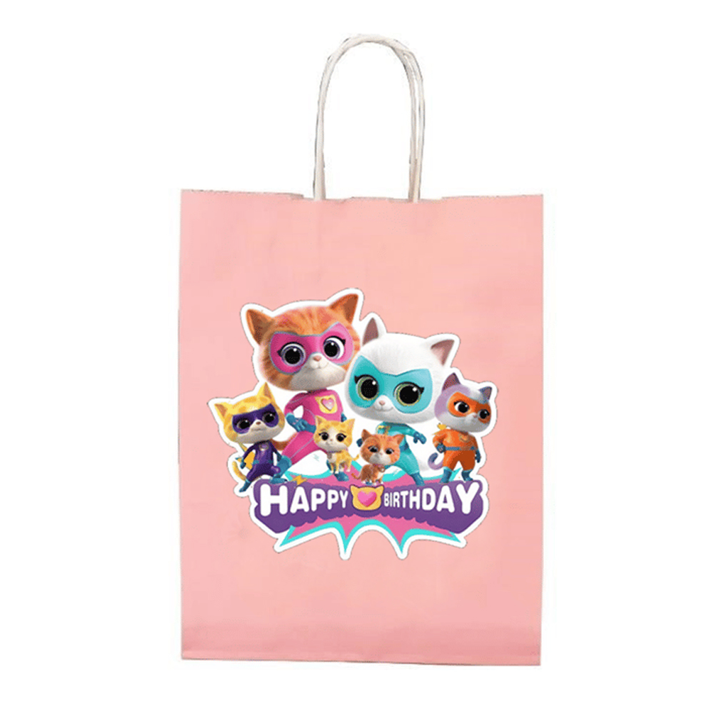 Super Kitties Konsepti Pembe Hediyelik Çanta